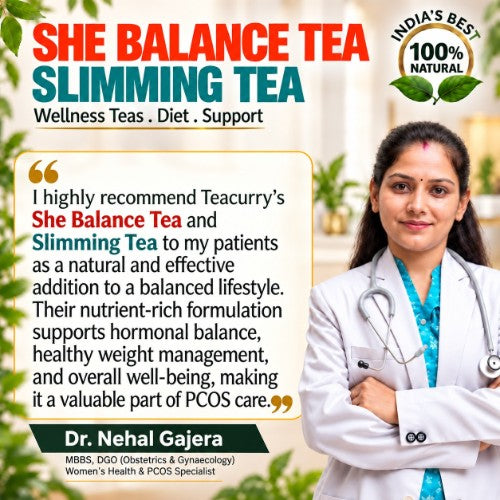 Dr. Nehal Gajera Recommends Teacurry PCOS PCOD Slimming Tea for Women