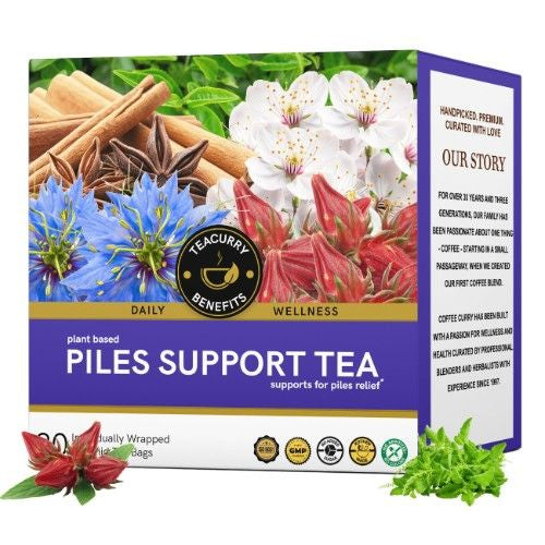 Teacurry Piles Support Tea 3D Box