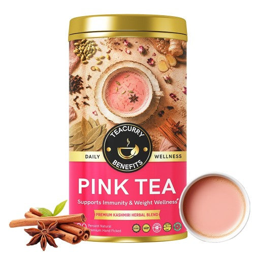 Teacurry Pink Tea Mix Tin Can