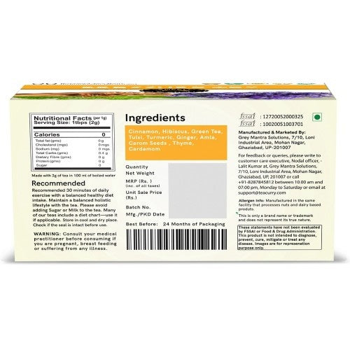 Teacurry Pressure Tea Back Image