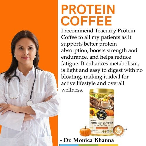 Dr. Monica Khanna Recommends Coffeecurry Protein Coffee