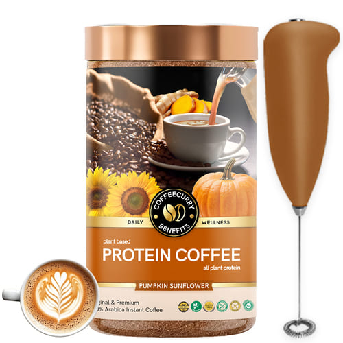 protein coffee with frother