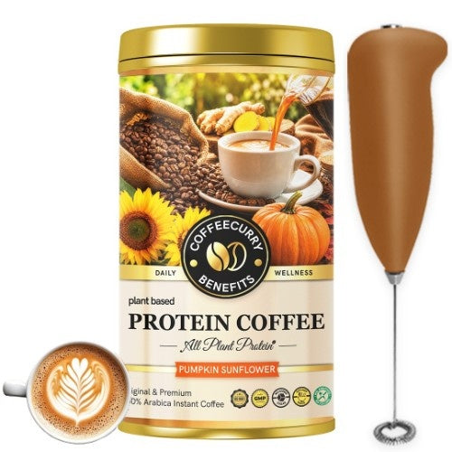 Coffeecurry Protein Coffee with Frother 