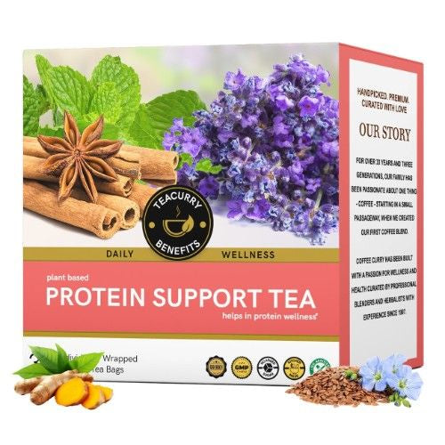 Teacurry Protein Support Tea 3D Box