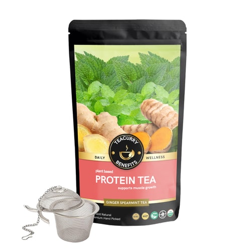 Teacurry Plant Based Protein Tea  - loose pack  with infuser