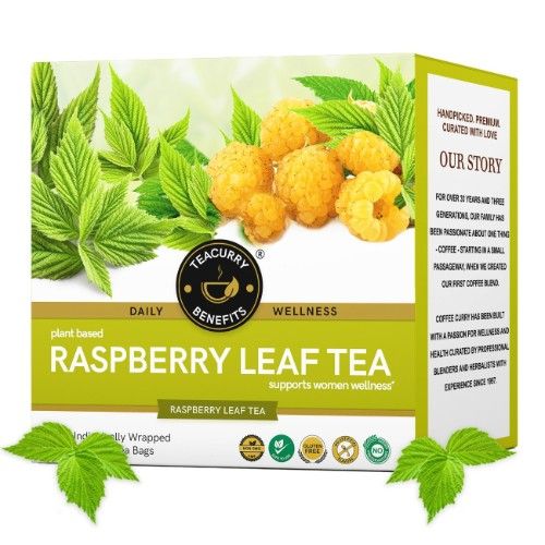 Teacurry Raspberry Leaf Tea 3D Box