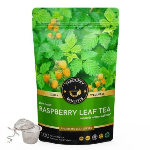 Teacurry Raspberry Leaf Tea Pouch with Infuser