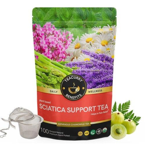 Teacurry Sciatica Support Tea Pouch with Infuser