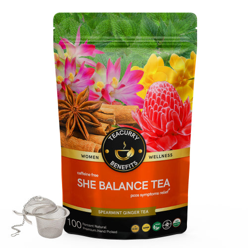 Teacurry Pcos Pcod tea Pouch with Infuser