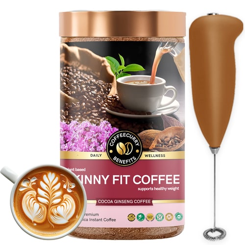 Coffeecurry Skinny Fit COffee with frother