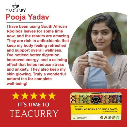 Teacurry South African Rooibos Tea Testimonial Image