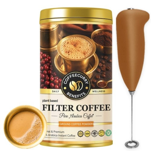 Coffeecurry South Indian Filter Coffee with Frother 