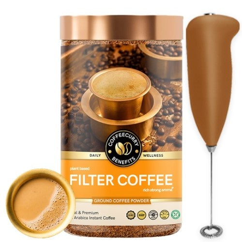 Coffeecurry South Indian Filter Coffee with Frother