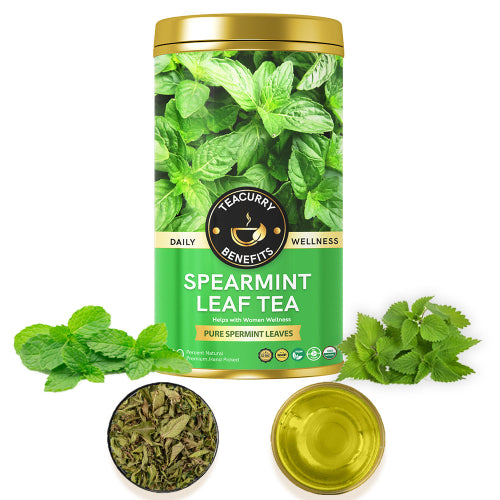 Canister of Teacurry Spearmint Leaf Tea