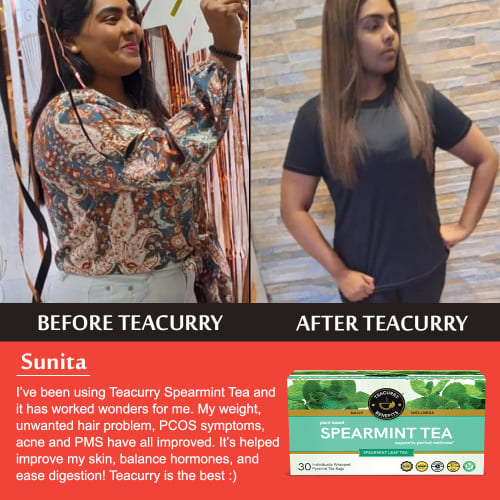 Taecurry Spearmint Tea Before and After