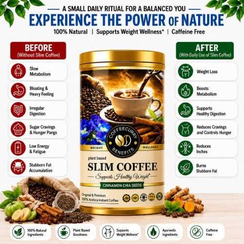 Before Consuming Coffeecurry Slimming Coffee and After Consuming Coffeecurry Slimming Coffee