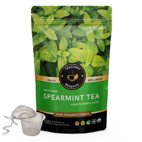 Teacurry Spearmint Leaf Tea Pouch with Infuser