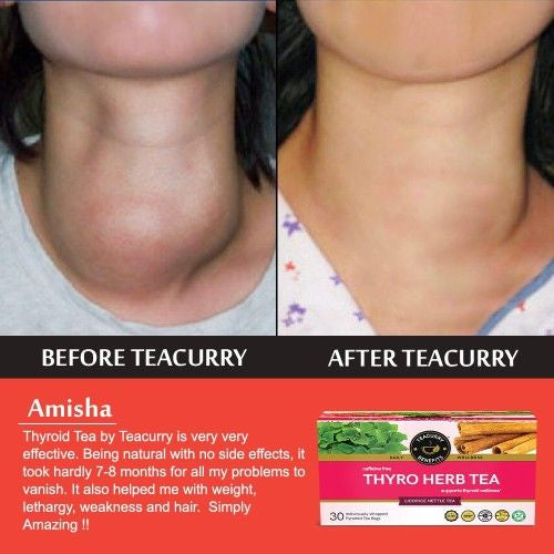 Teacurry Thyroid Support Tea Before and After