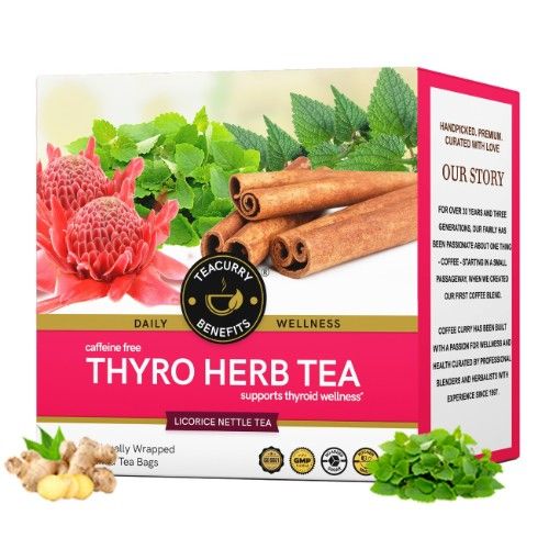 Teacurry Thyroid Support Tea 3D Box