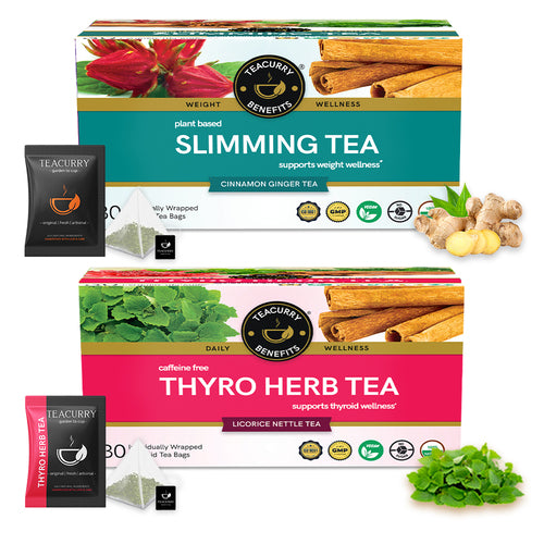 Slimming tea and thyro herb tea combo box image