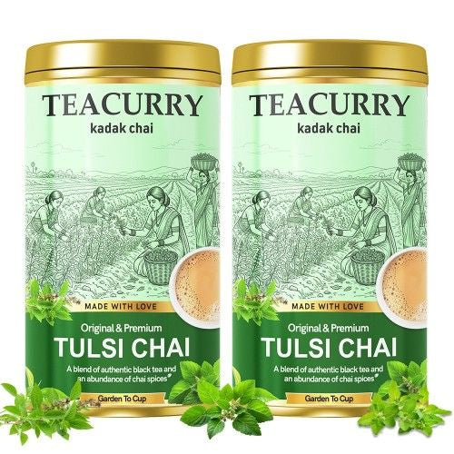 Teacurry Tulsi Chai Tin Can 