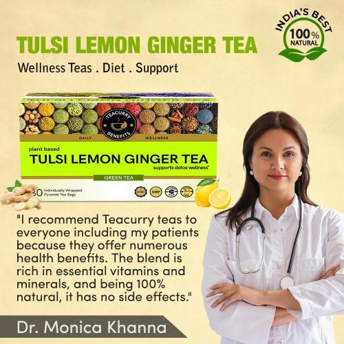 Teacurry Tulsi Lemon Ginger Tea Doctor Recommends