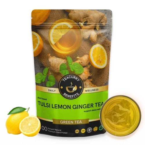 Teacurry Tulsi Lemon Ginger Tea Pouch