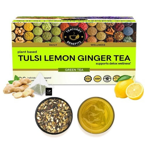 Teacurry Tulsi Lemon Ginger Tea Main Image