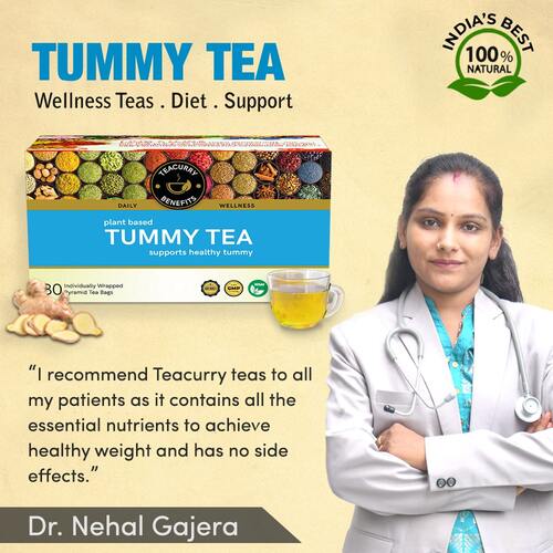 Teacurry Tummy Fat Tea - recommended by doctors - best tea for tummy fat - weight loss tea for belly fat