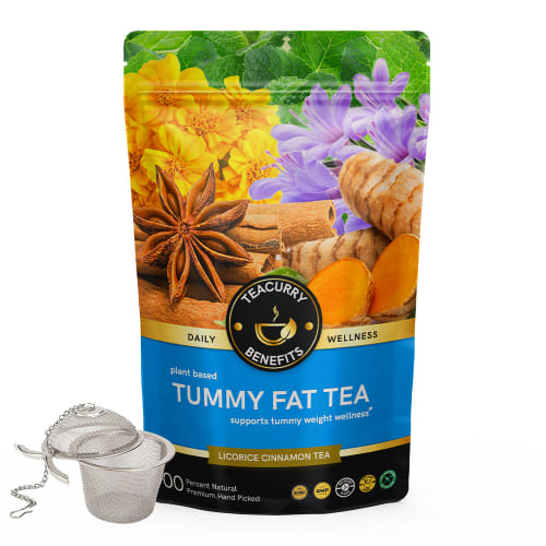 Teacurry Tummy Fat Tea Pouch with Infuser