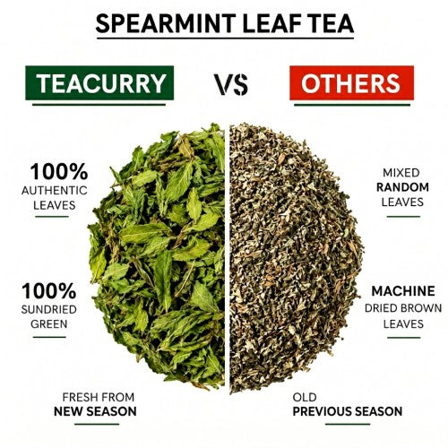 Teacurry vs others Teacurry Spearmint Leaf Tea