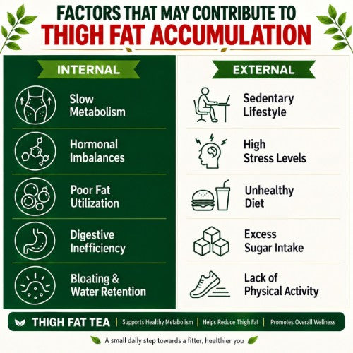 Internal and External Cause of Thigh Fat Explain By Teacurry
