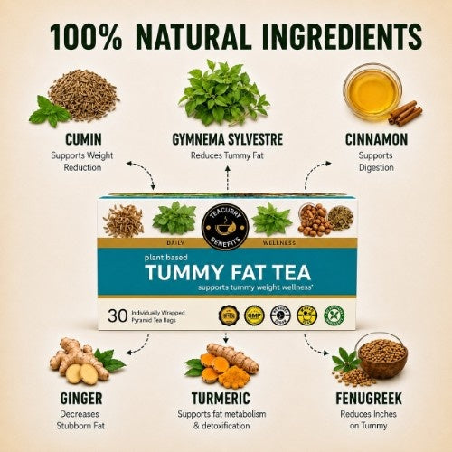 Ingredients of Teacurry Tummy Fat Tea  