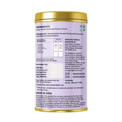 Teacurry Wildberry Instant Iced Tea Mix Back Image 