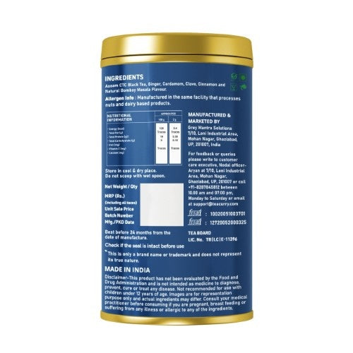 Teacurry Bombay Masala Chai Back image 