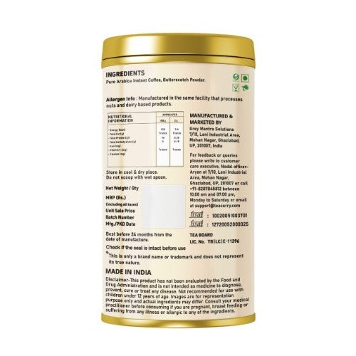 Coffeecurry Butterscotch Coffee Back Image  