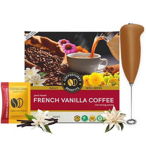 French Venilla coffe premix with frother