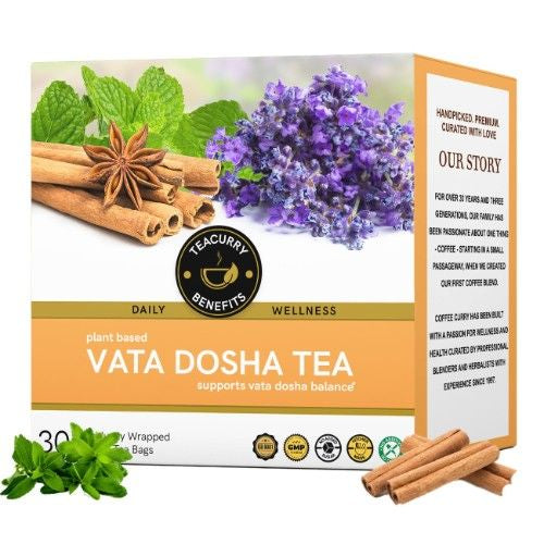 Teacurry Vata Dosha Tea 3D Box