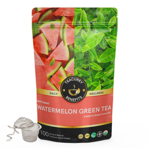 Teacurry Watermelon Green Tea Pouch with Infuser