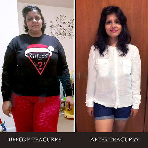 Teacurry - Before After - tea to lose weight fast - natural weight loss tea - best tummy flattening tea