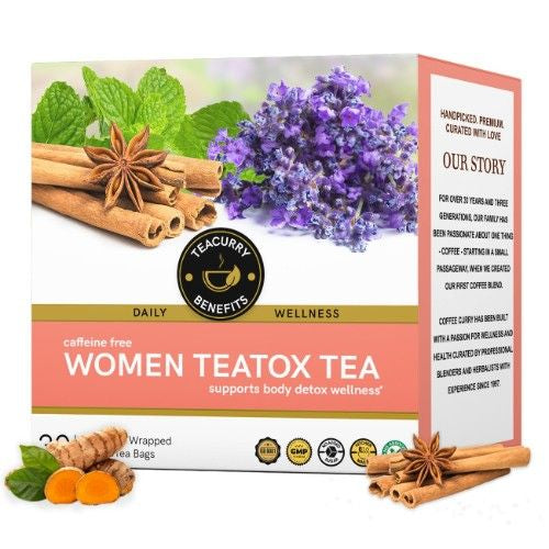 Teacurry Women Teatox Tea 3D Box