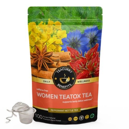 Teacurry Women Teatox Tea Pouch with Infuser