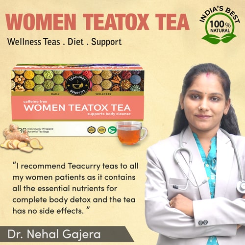 Women Teatox Tea - Promotes Weight Loss, Supports Liver Cleansing & Enhances Intestinal Well-Being