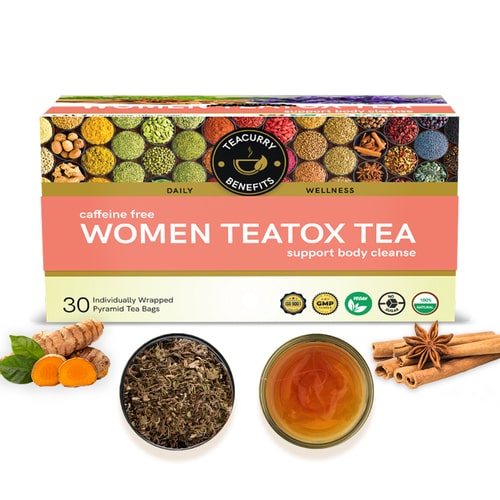 Women Teatox Tea - Promotes Weight Loss, Supports Liver Cleansing & Enhances Intestinal Well-Being