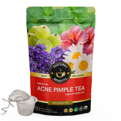 Teacurry Acne pimple tea pouch with infuser