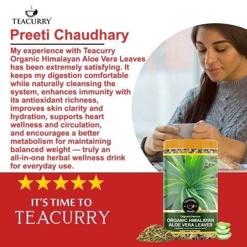 Teacurry Organic Himalayan Aloe Vera Leaves Testimonial Image