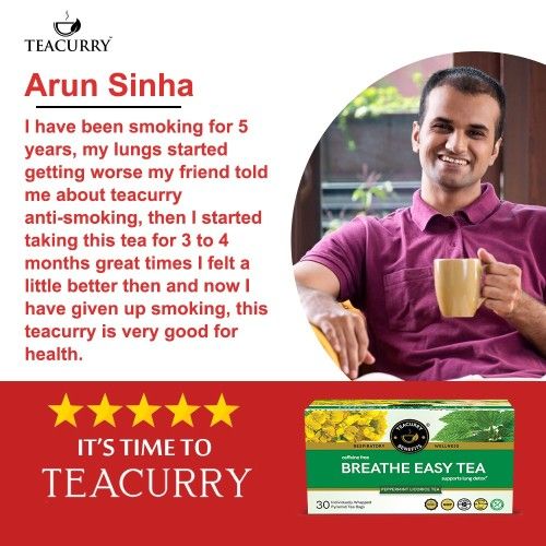 Teacurry Breathe Easy Tea Testimonial Image
