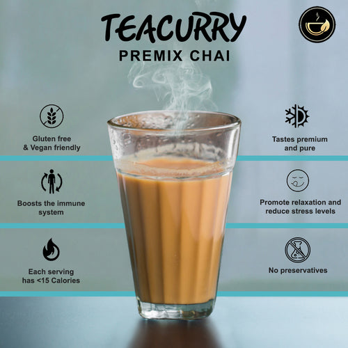 Teacurry Ginger Instant tea Premix  - 100% natural 