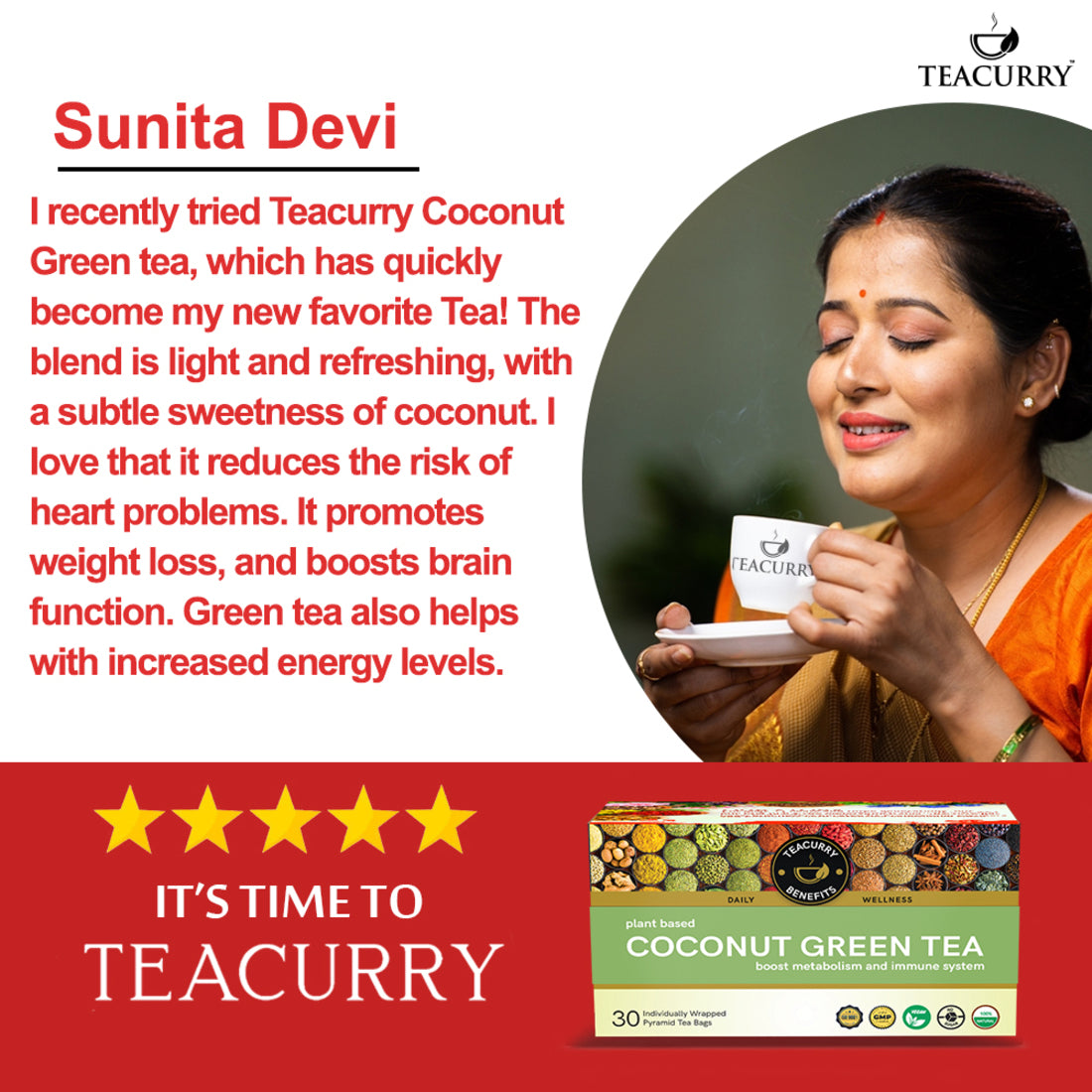 teacurry coconut green tea benefit iamage