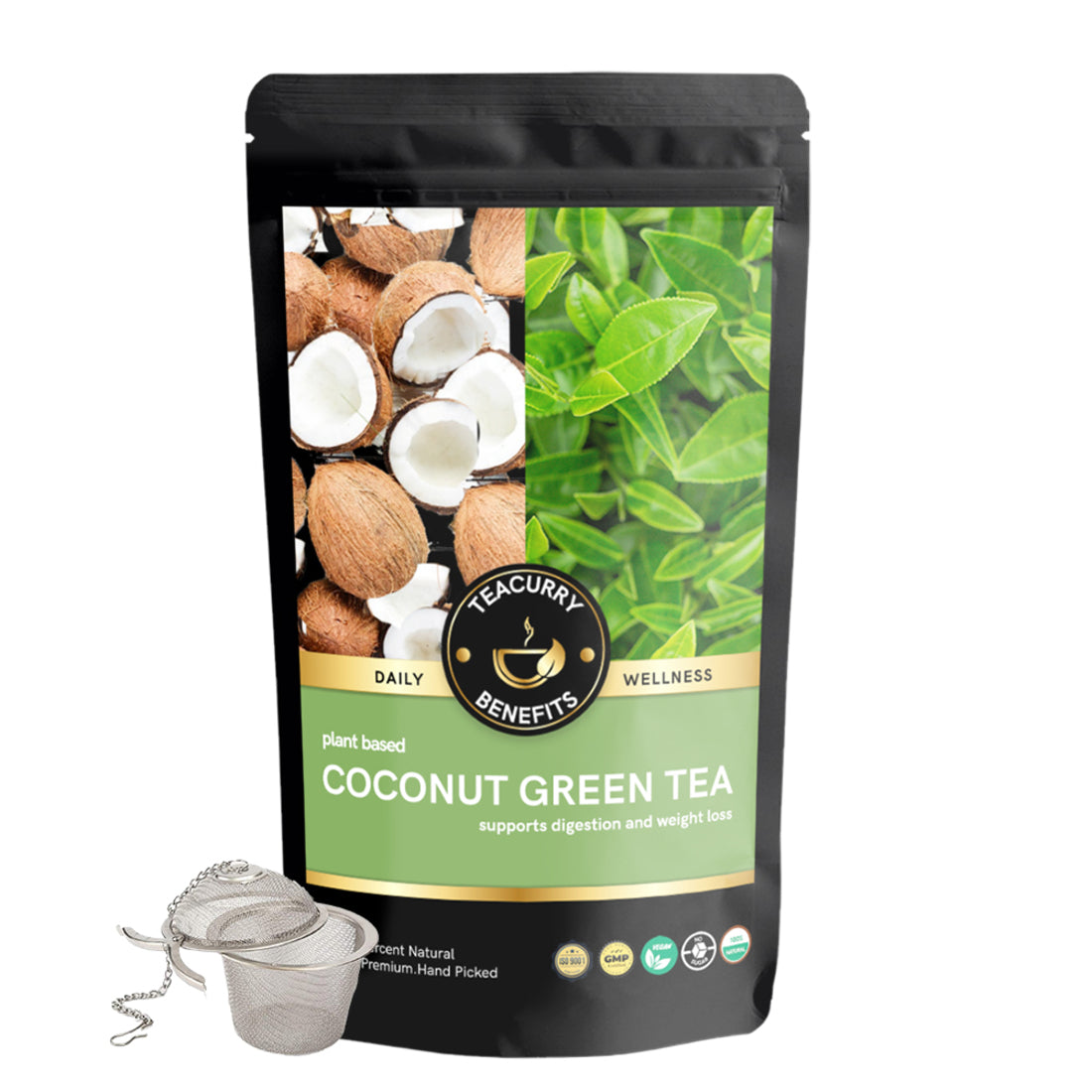 teacurry coconut green tea pouch image 